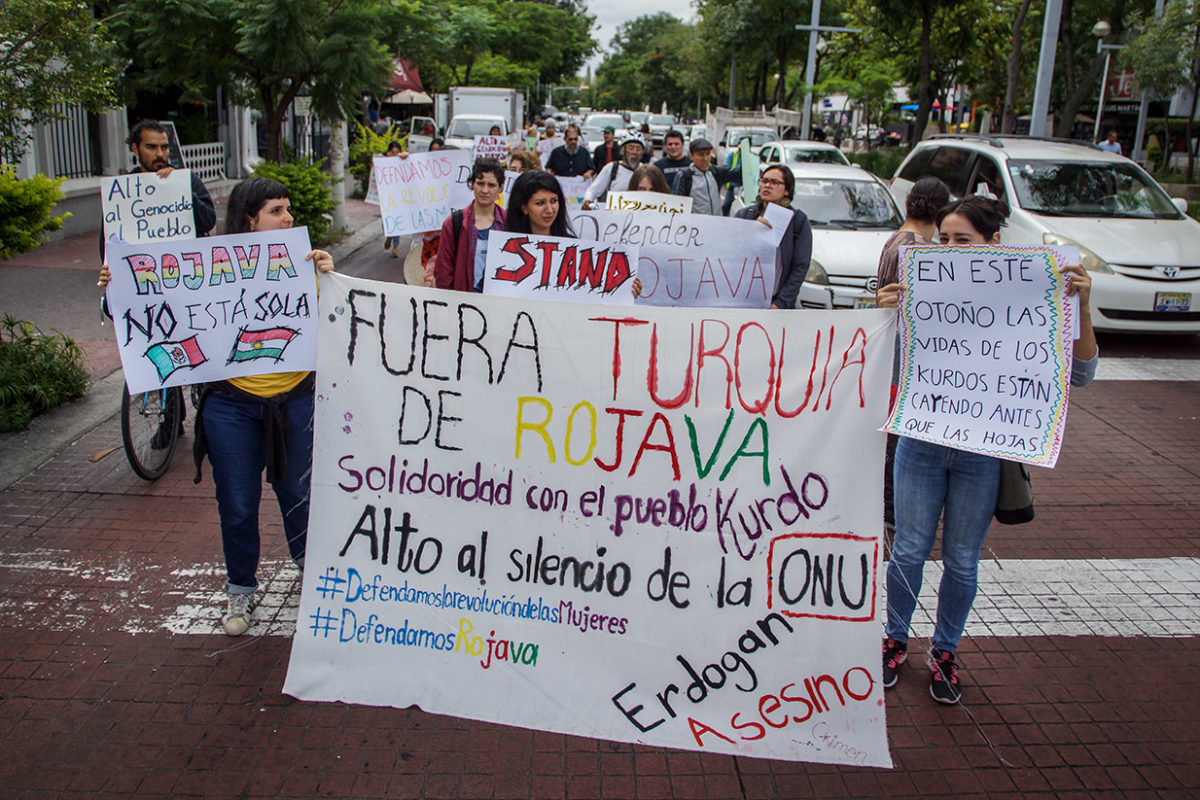 En Guadalajara se manifiesta contra la invasión turca al pueblo kurdo ...
