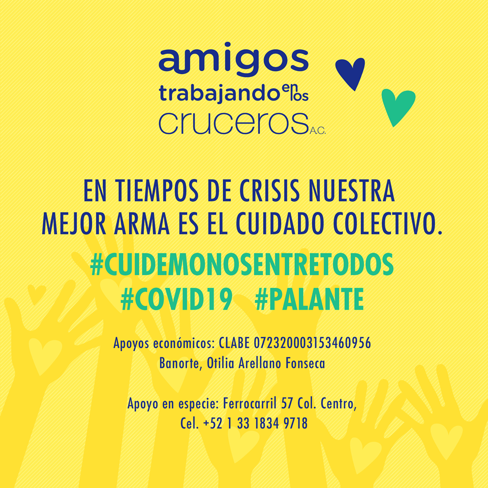 Amigos trabajando en los cruceros dONACIONES