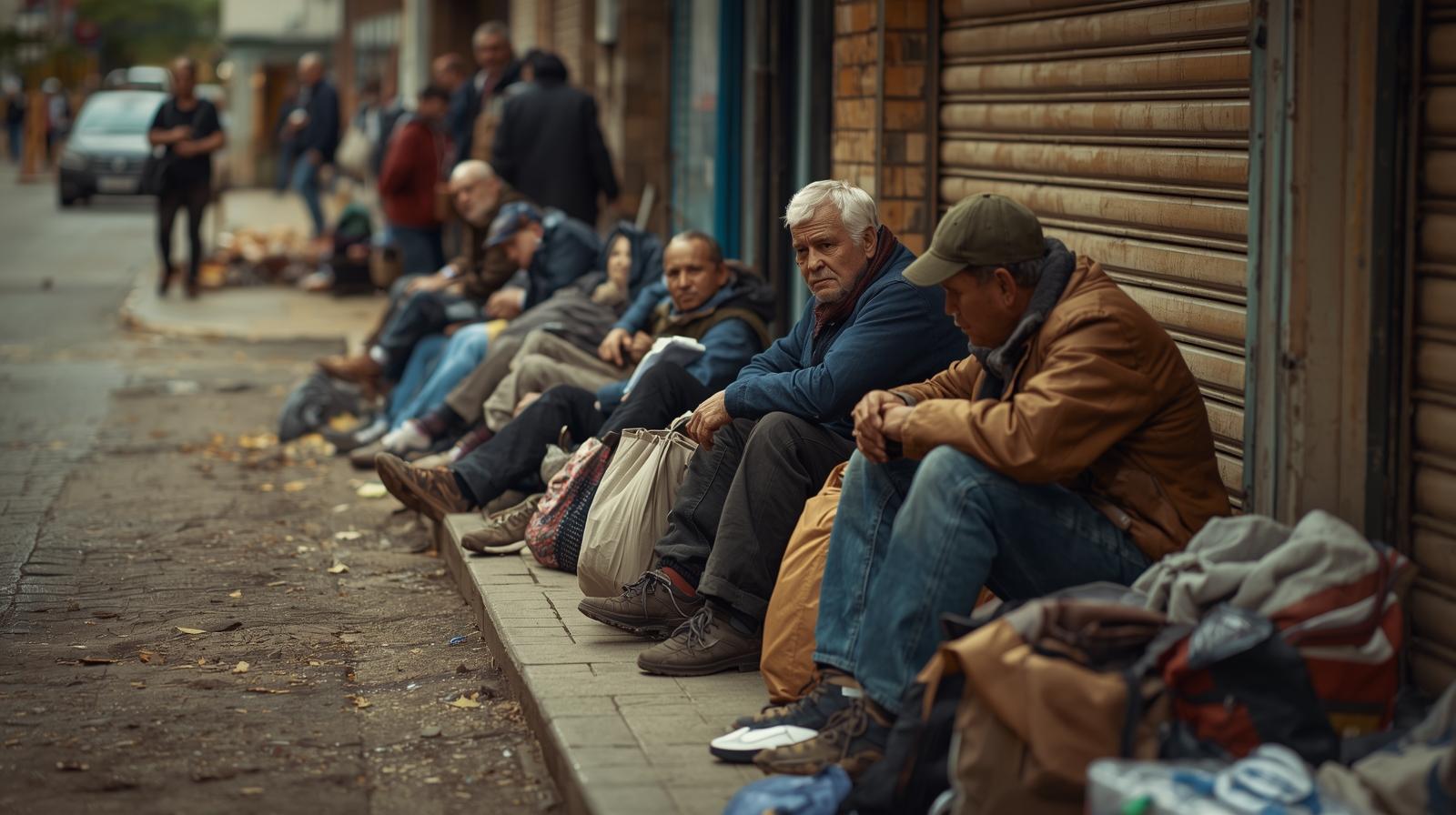 personas sin hogar en la calle