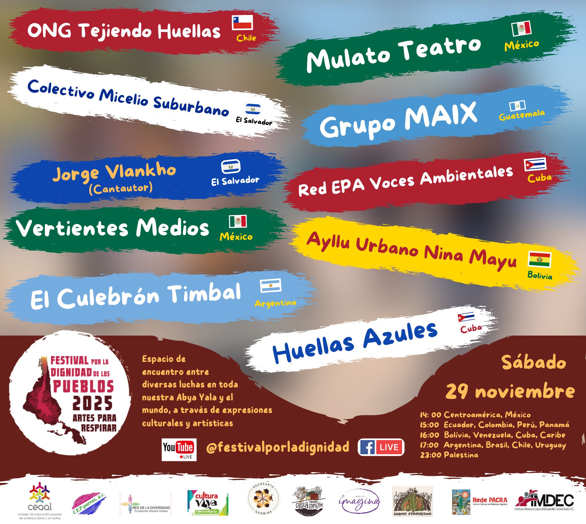 a Flyer general Festival Dignidad 2025