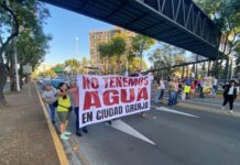 ¡No queremos Mundial de Futbol, queremos agua!: protestan vecinos de Ciudad Granja por falta de agua